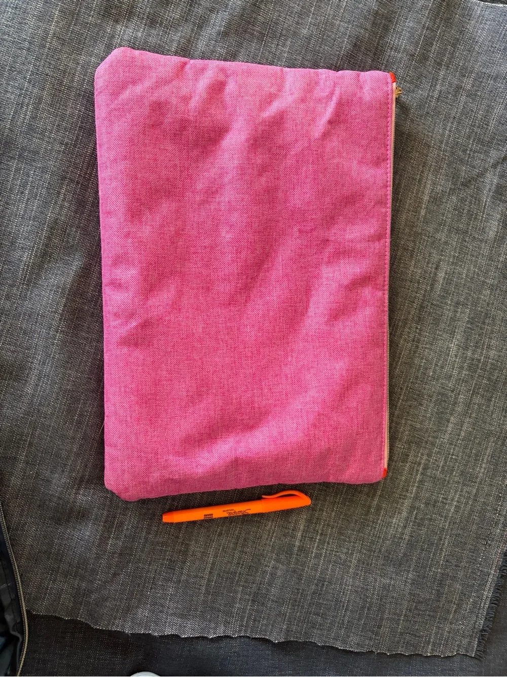 Target Hot Pink Zipper Cosmetic Pouch